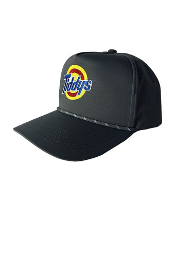 Tiddys - Performance 5-Panel Rope Hat Hat Greater Half Charcoal